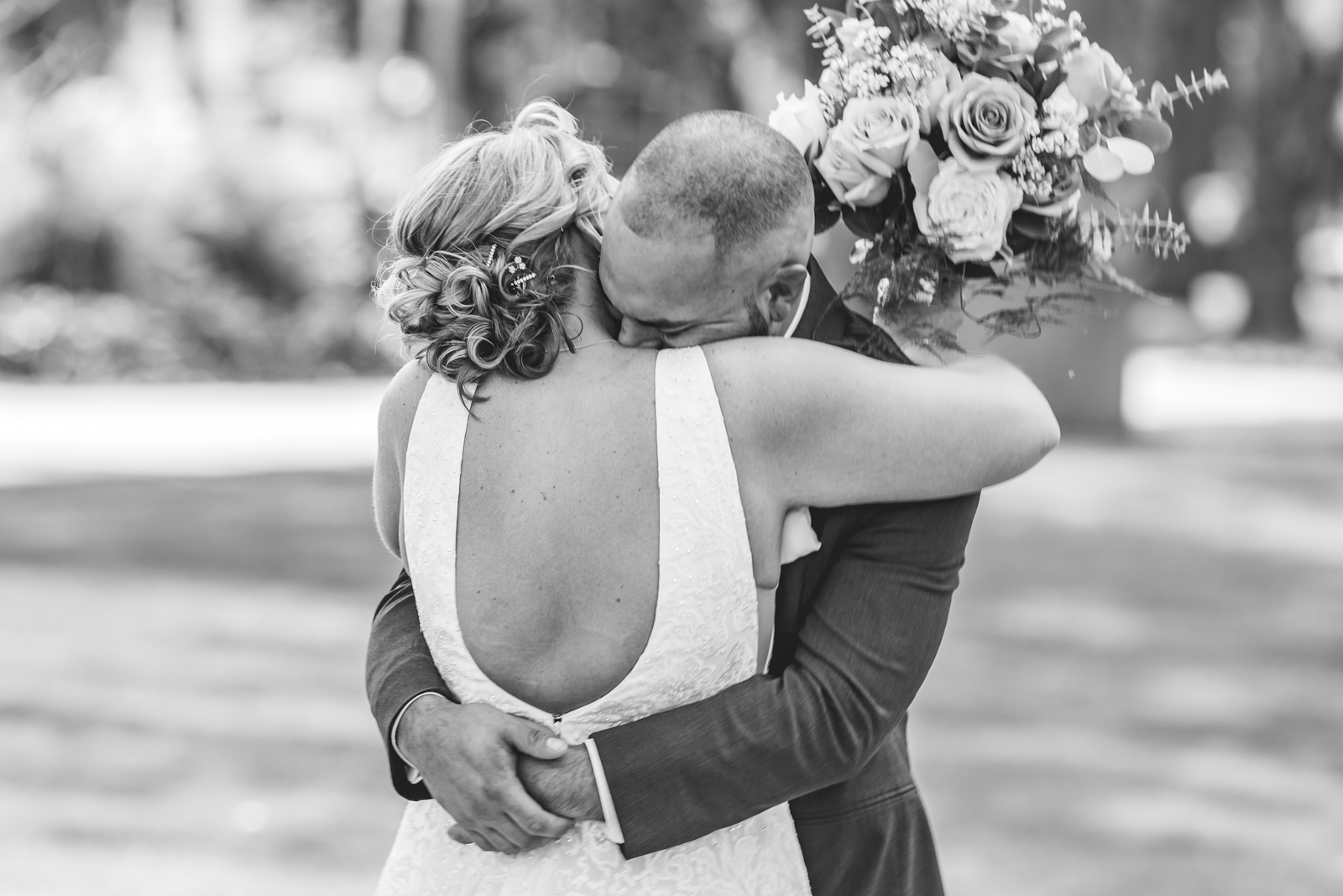 Groom's reaction to seeing his bride